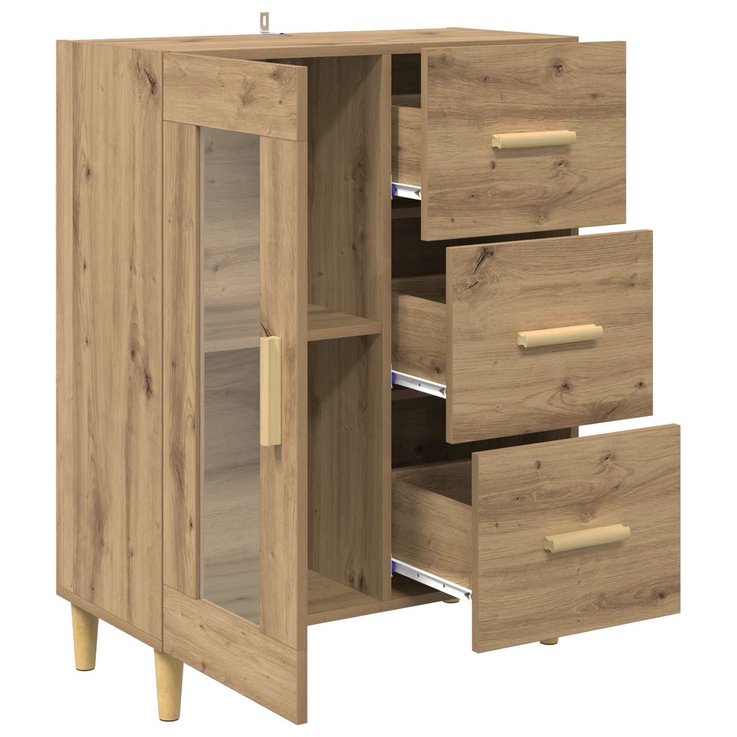 Serviesskap Artisan Eik 69,5 x 34 x 90 cm Konstruert tre