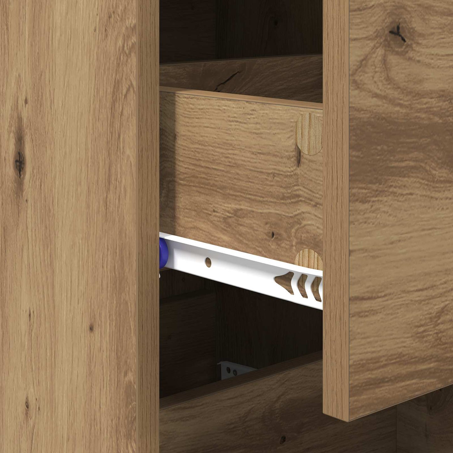 Serviesskap artisan eik 34 x 34,5 x 90 cm Konstruert tre