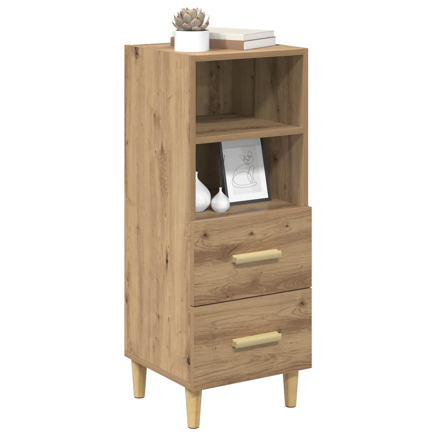 Serviesskap artisan eik 34 x 34,5 x 90 cm Konstruert tre