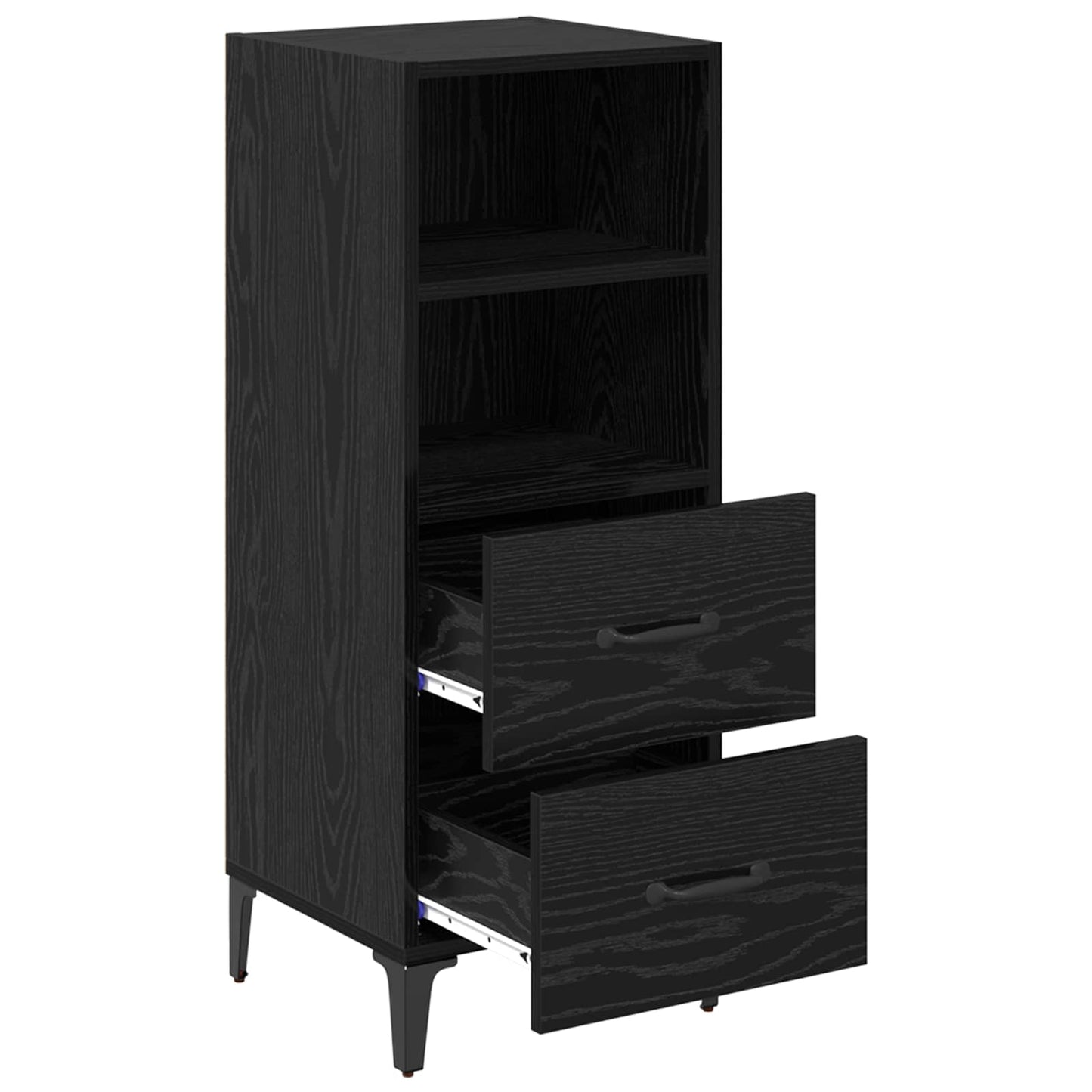Serviesskap Svart eik 34 x 34.5 x 90 cm Konstruert tre