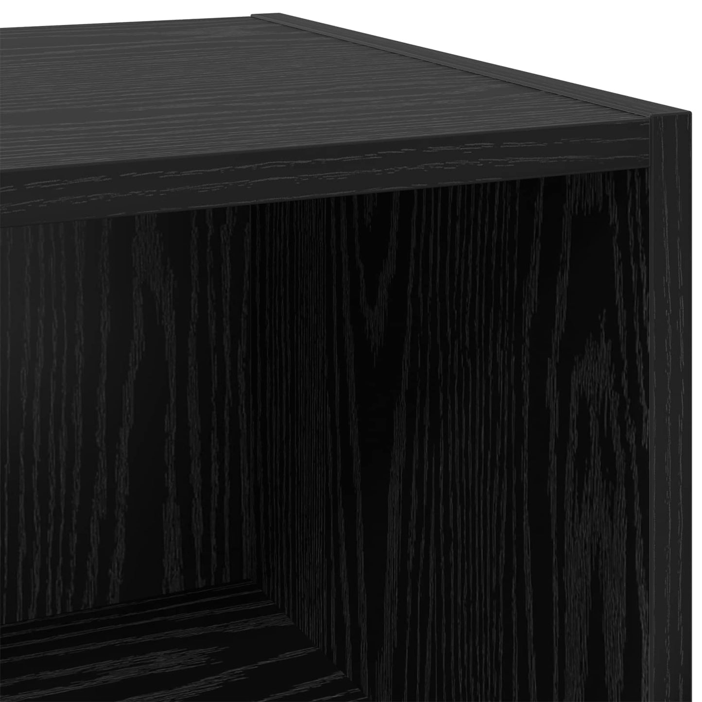 Serviesskap Svart Eik 34,5 x 32,5 x 90 cm Konstruert tre