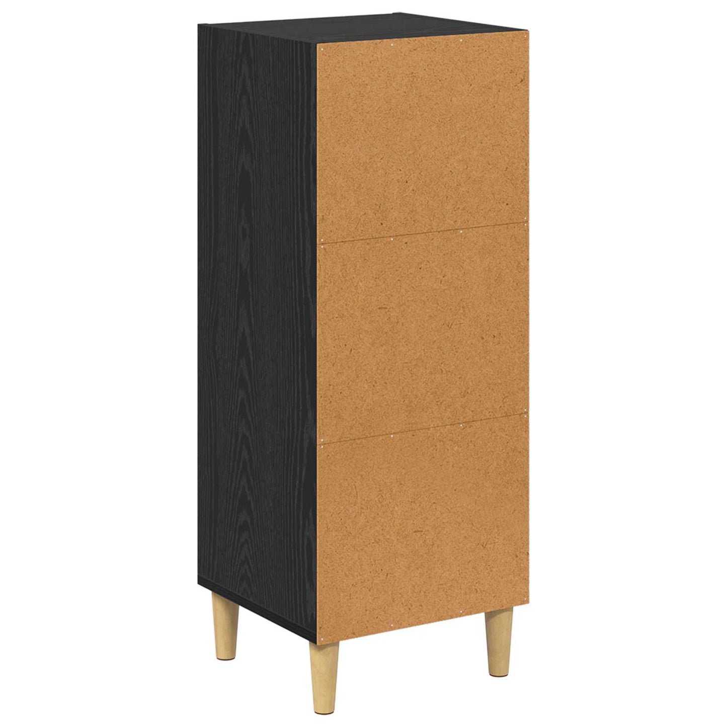 Serviesskap Svart Eik 34,5 x 32,5 x 90 cm Konstruert tre