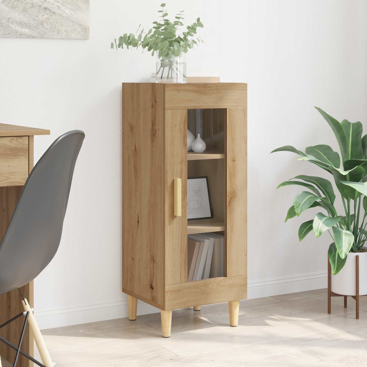 Serviesskap Artisan Eik 34,5 x 32,5 x 90 cm Konstruert tre