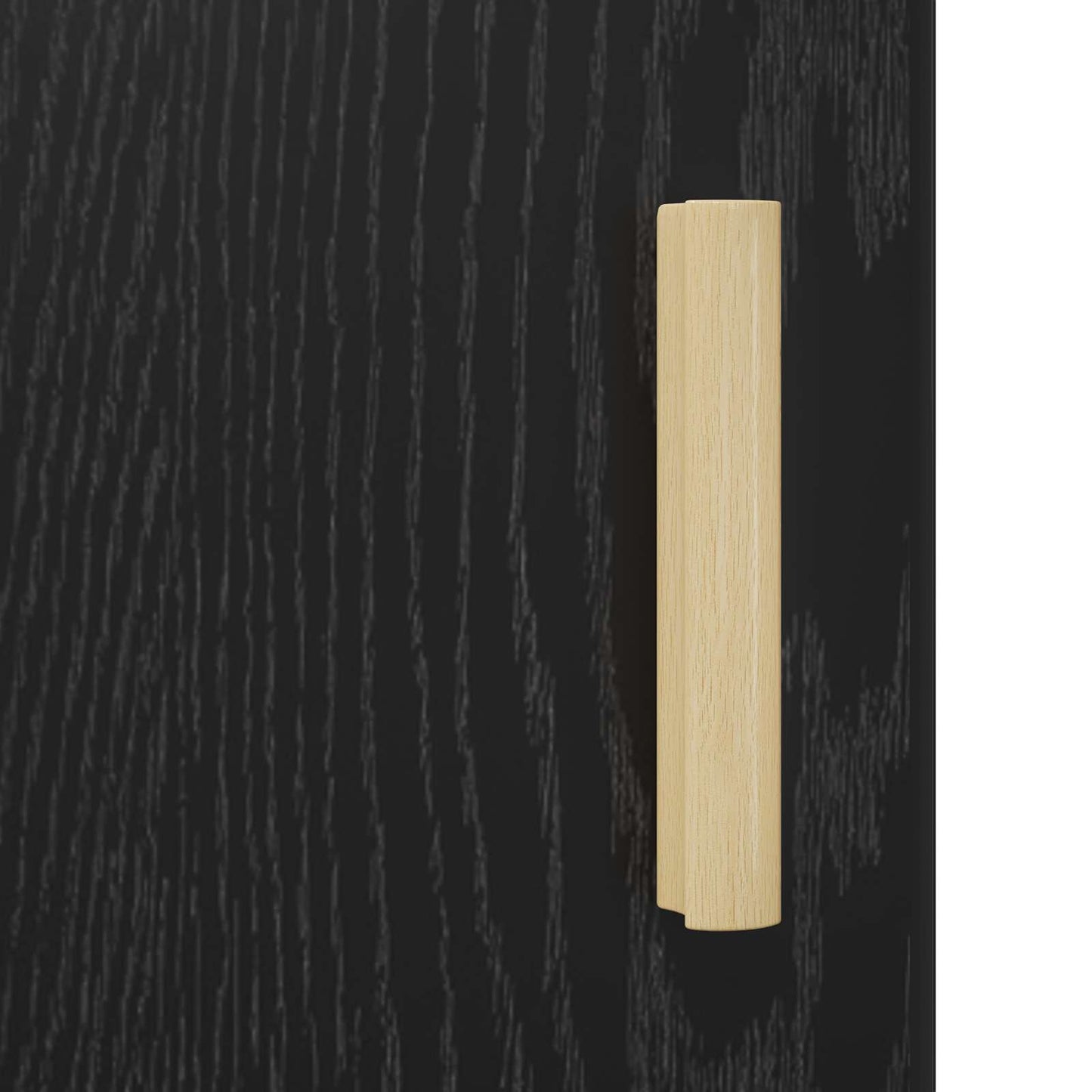 Serviesskap Svart Eik 34,5 x 32,5 x 90 cm Konstruert tre