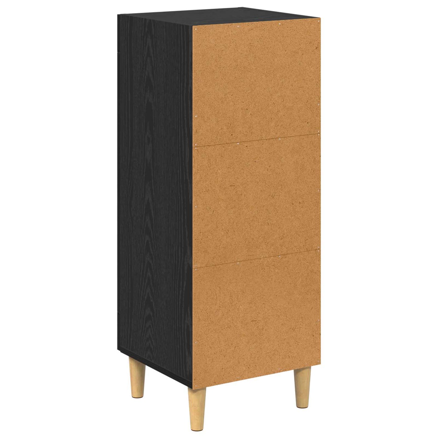 Serviesskap Svart Eik 34,5 x 32,5 x 90 cm Konstruert tre