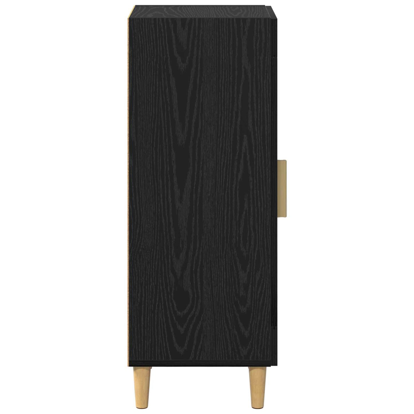 Serviesskap Svart Eik 34,5 x 32,5 x 90 cm Konstruert tre