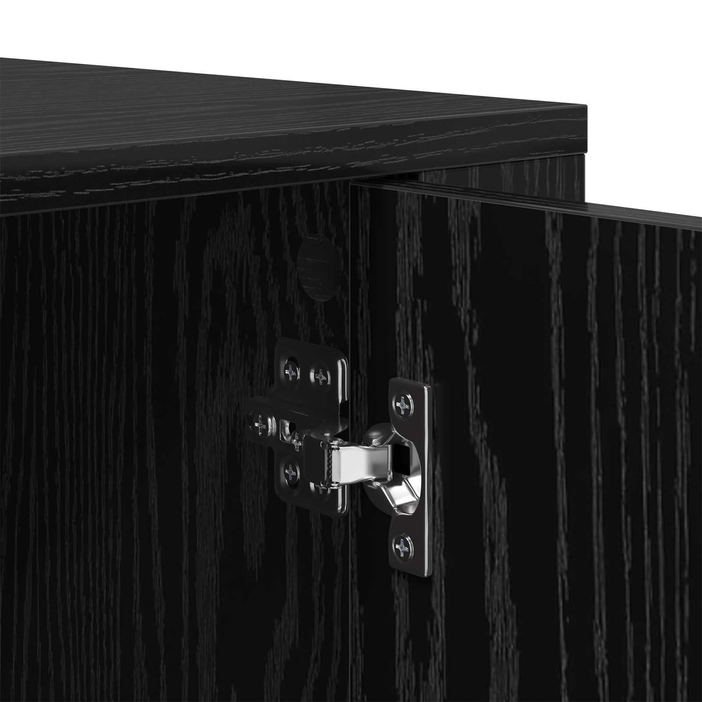 Serviesskap Svart Eik 40 x 33 x 70 cm Konstruert tre