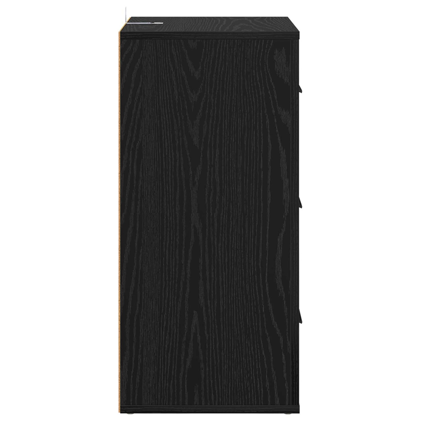 Serviesskap med skuff Svart Eik 40 x 33 x 70 cm Konstruert tre