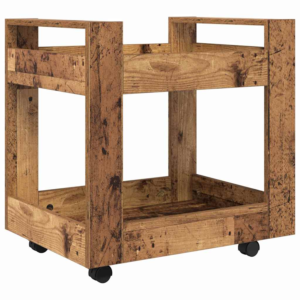 Skrivebordvogn Gamle tre 60 x 45 x 60 cm Konstruert tre