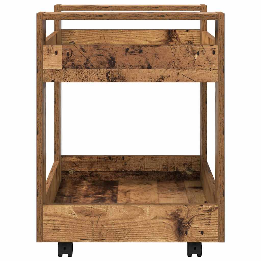 Skrivebordvogn Gamle tre 60 x 45 x 60 cm Konstruert tre