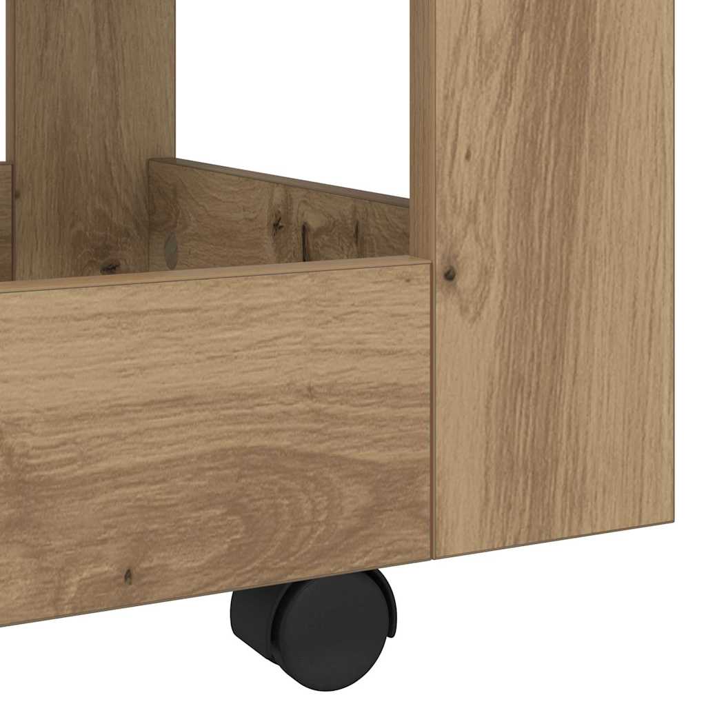 Skrivebordvogn Artisan Eik 60 x 45 x 60 cm Konstruert tre