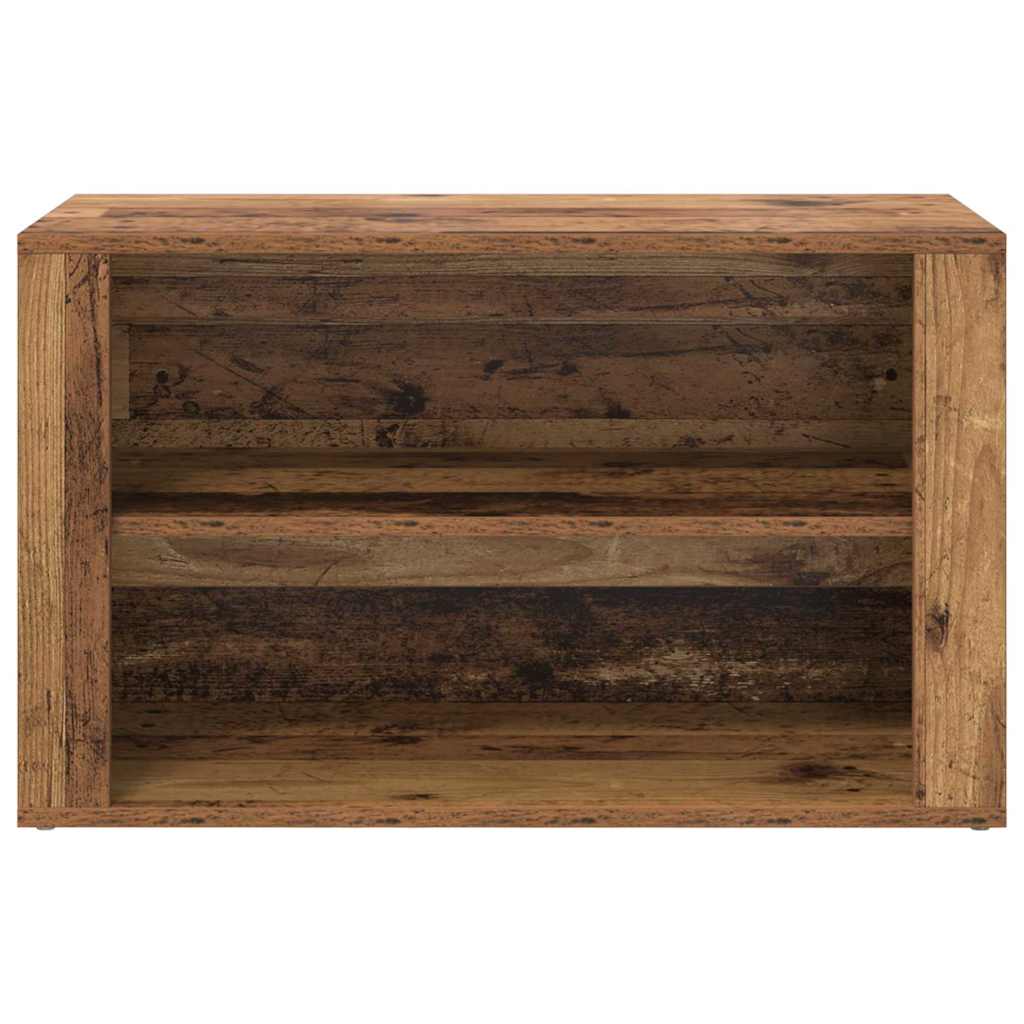 Sko Hylle med hylle Gammelt tre 75 x 35 x 45 cm Konstruert tre