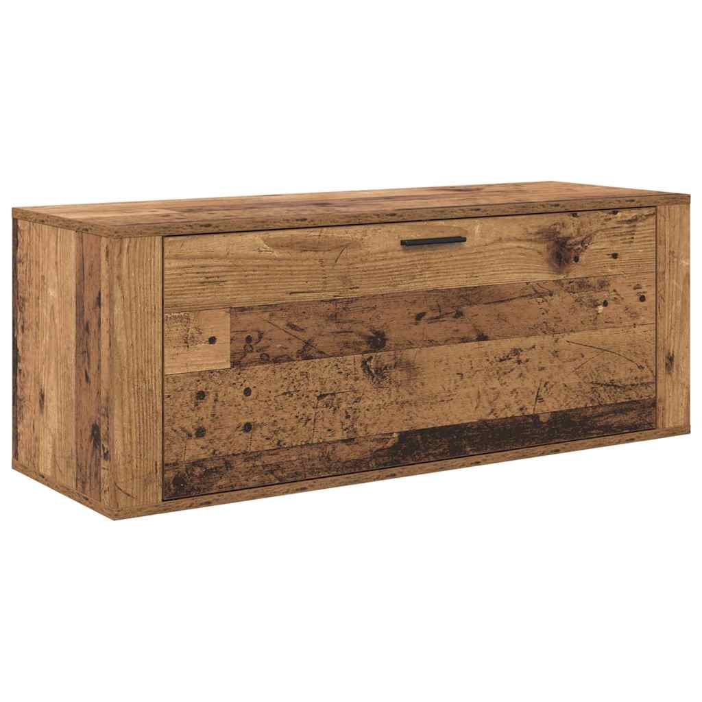 Sko Skap med hylle Gammelt tre 100 x 35 x 38 cm Konstruert tre