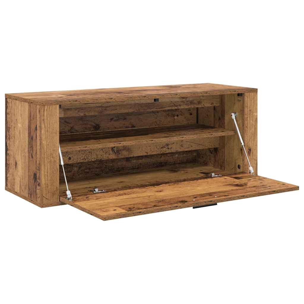 Sko Skap med hylle Gammelt tre 100 x 35 x 38 cm Konstruert tre