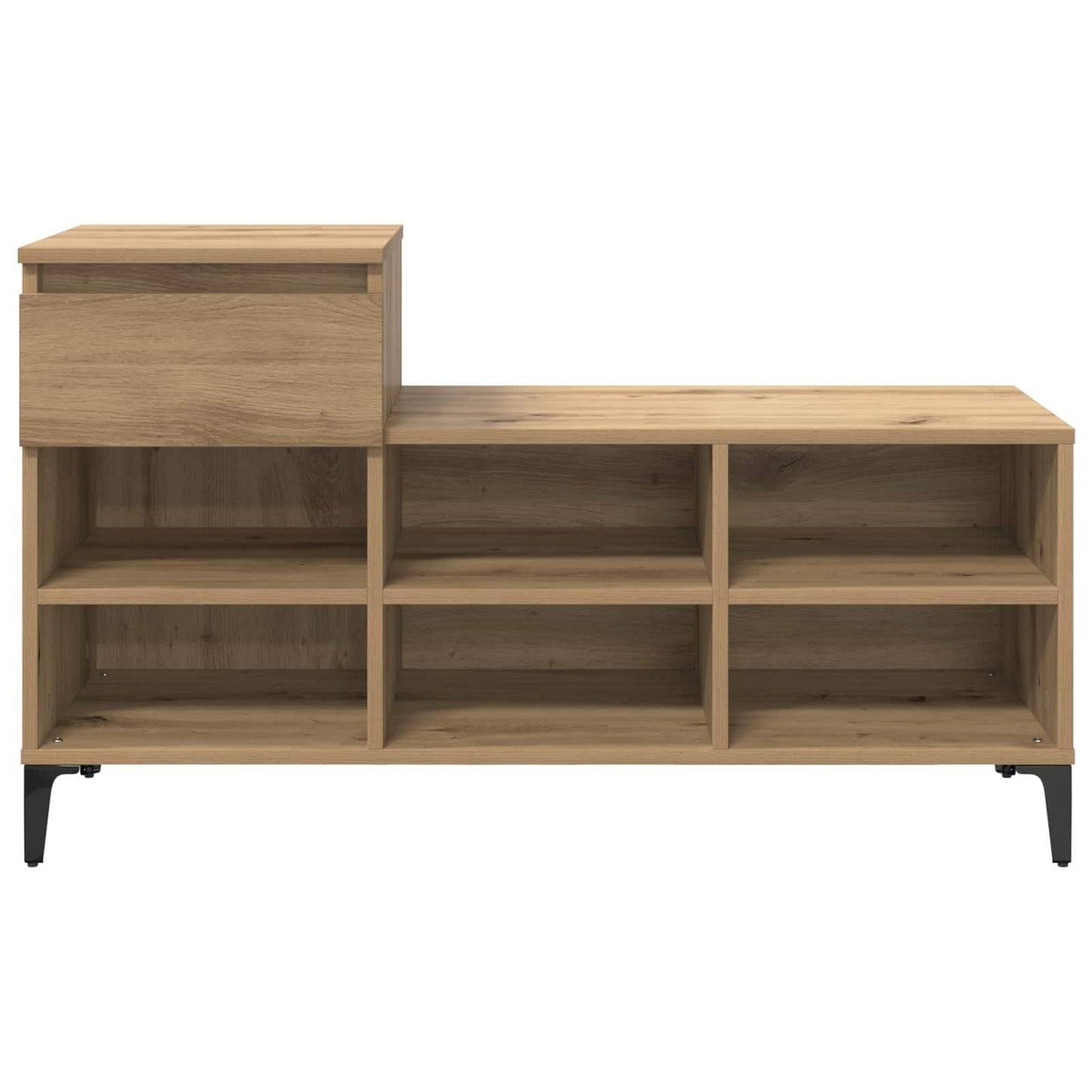 Sko Skap med skuff artisan eik 102 x 36 x 60 cm Konstruert tre