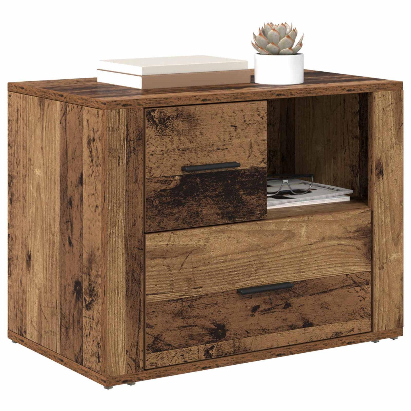 Nattbordskap Gammelt tre 35 x 60 x 50 cm Konstruert tre