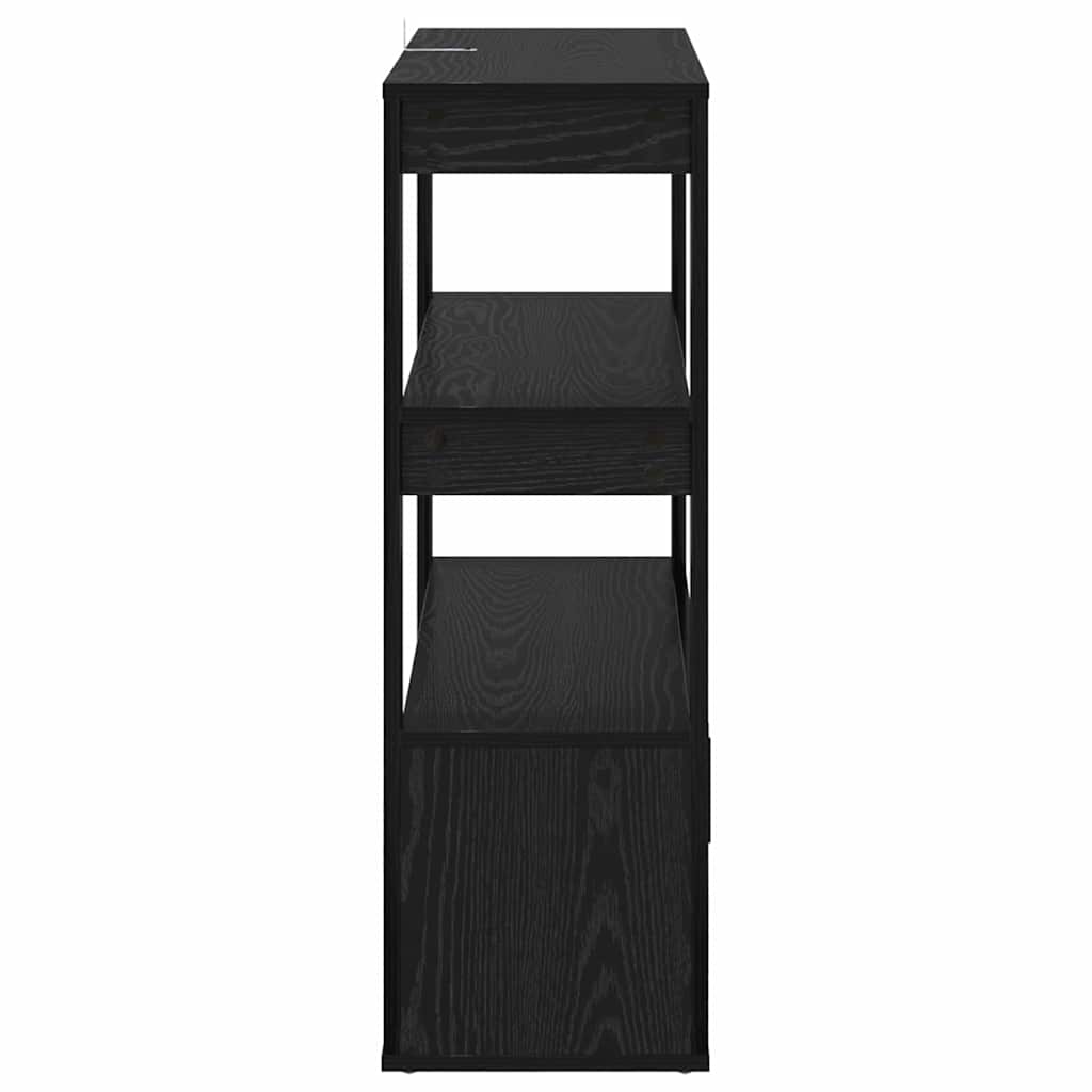 Serviesskap Svart eik 30 x 80 x 90 cm Konstruert tre