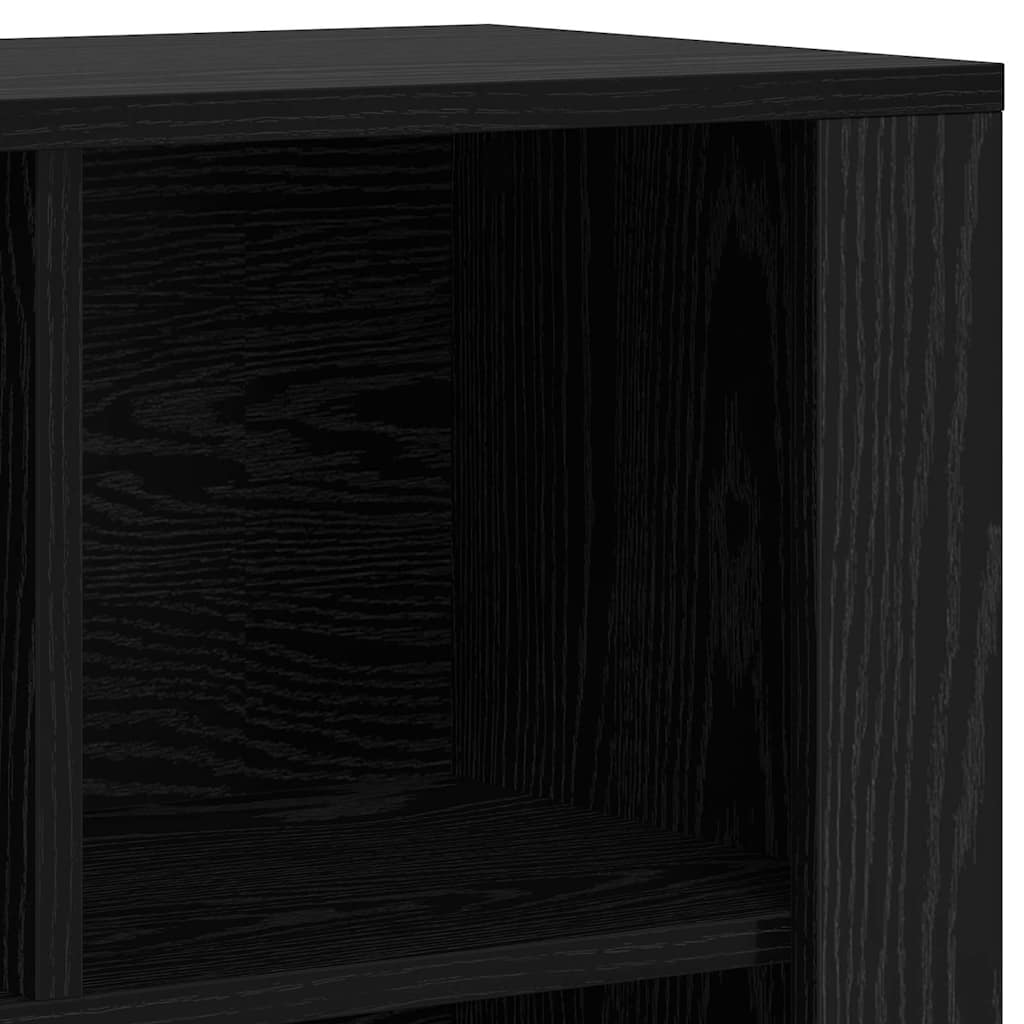 Serviesskap Svart Eik 80 x 30 x 53 cm Konstruert tre