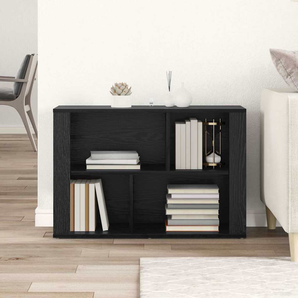Serviesskap Svart Eik 80 x 30 x 53 cm Konstruert tre