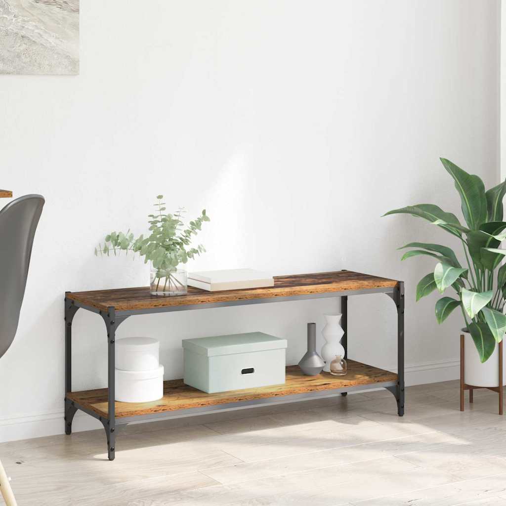 TV-skap Gamle tre 100x33x41cm Ingeniørtre og jern
