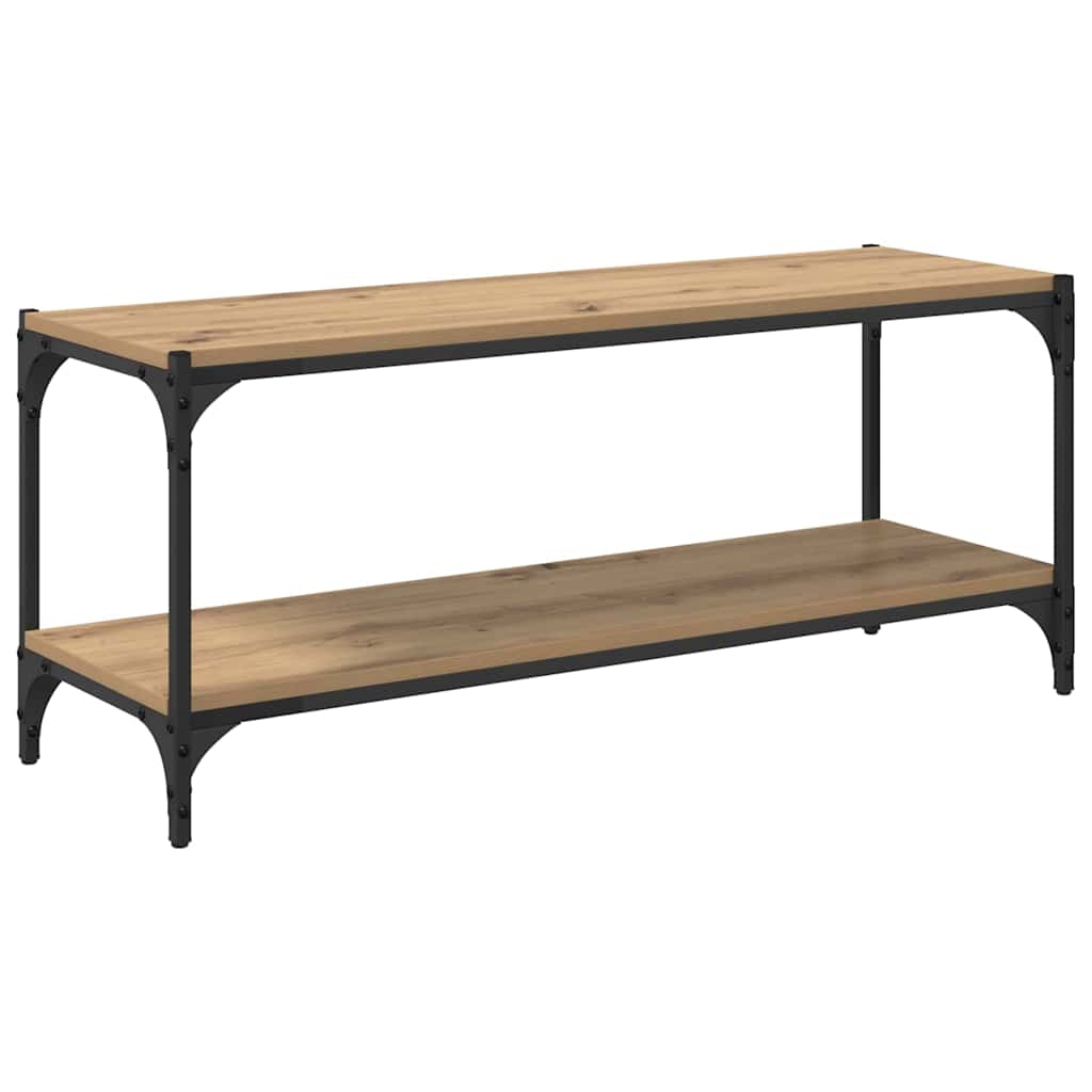 TV-skap Artisan Eik 100x33x41cm Ingeniørtre og jern