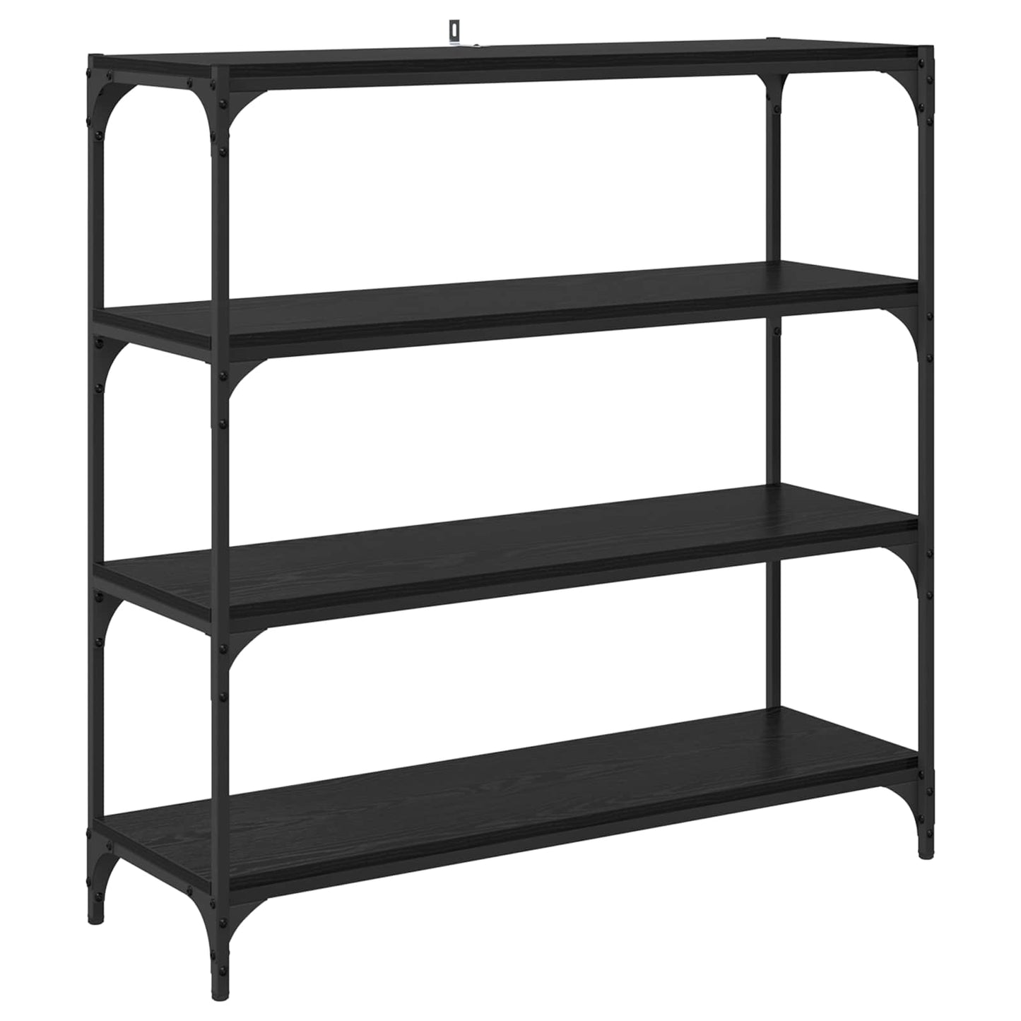 Bokskap Svart Eik 100 x 33 x 100 cm Ingeniørtre og jern