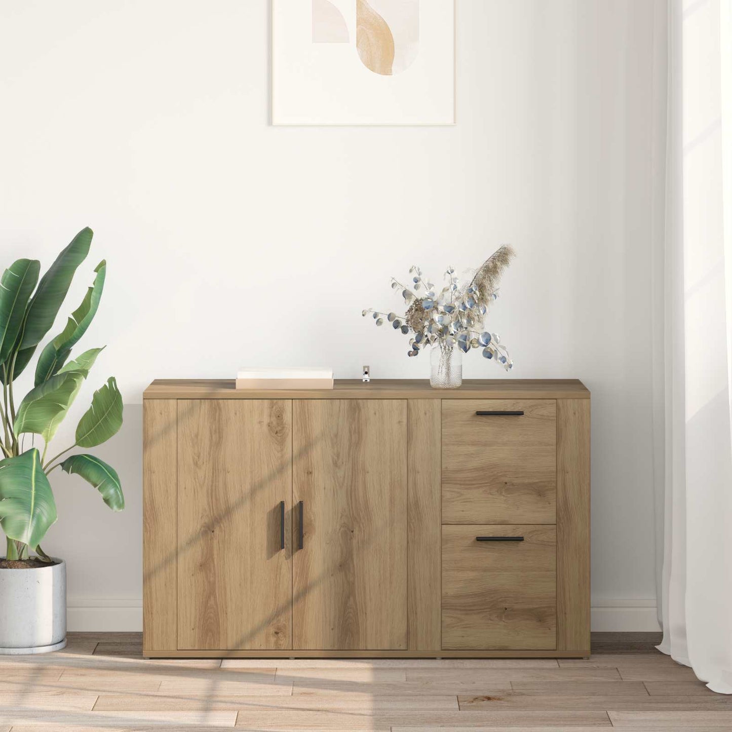 Serviesskap Artisan Eik 100 x 33 x 59,5 cm Konstruert tre