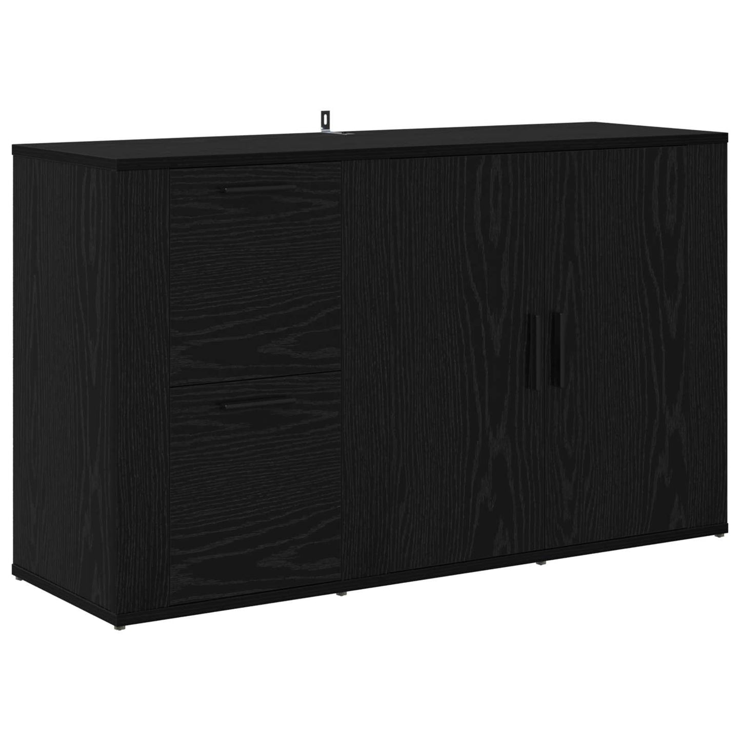 Serviesskap Svart Eik 100 x 33 x 59,5 cm Konstruert tre