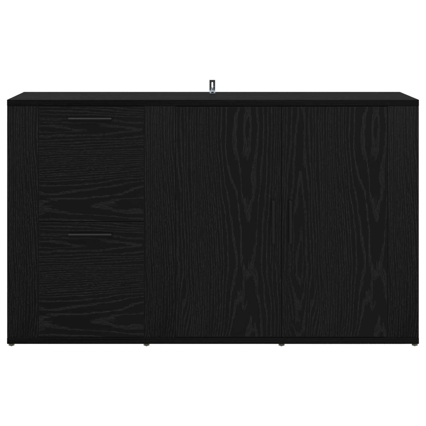 Serviesskap Svart Eik 100 x 33 x 59,5 cm Konstruert tre