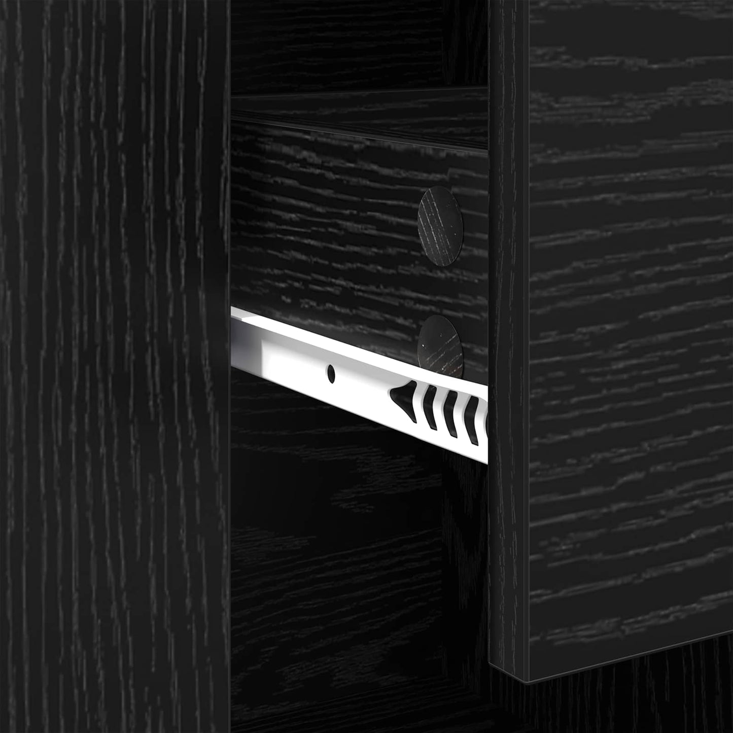 Serviesskap Svart Eik 100 x 30 x 59,5 cm Konstruert tre