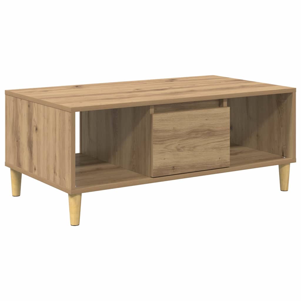 Kaffebord Artisan Eik 90 x 50 x 26.5 cm Konstruert tre