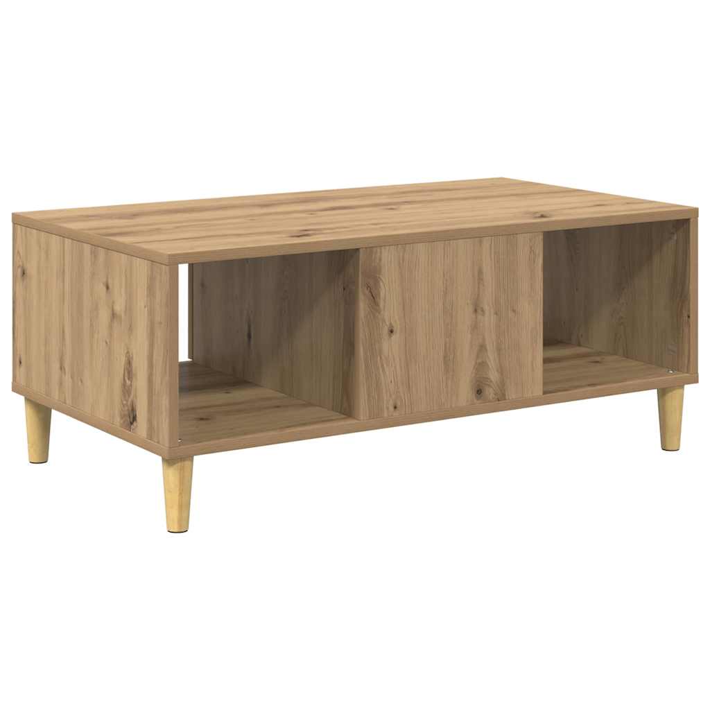 Kaffebord Artisan Eik 90 x 50 x 26.5 cm Konstruert tre