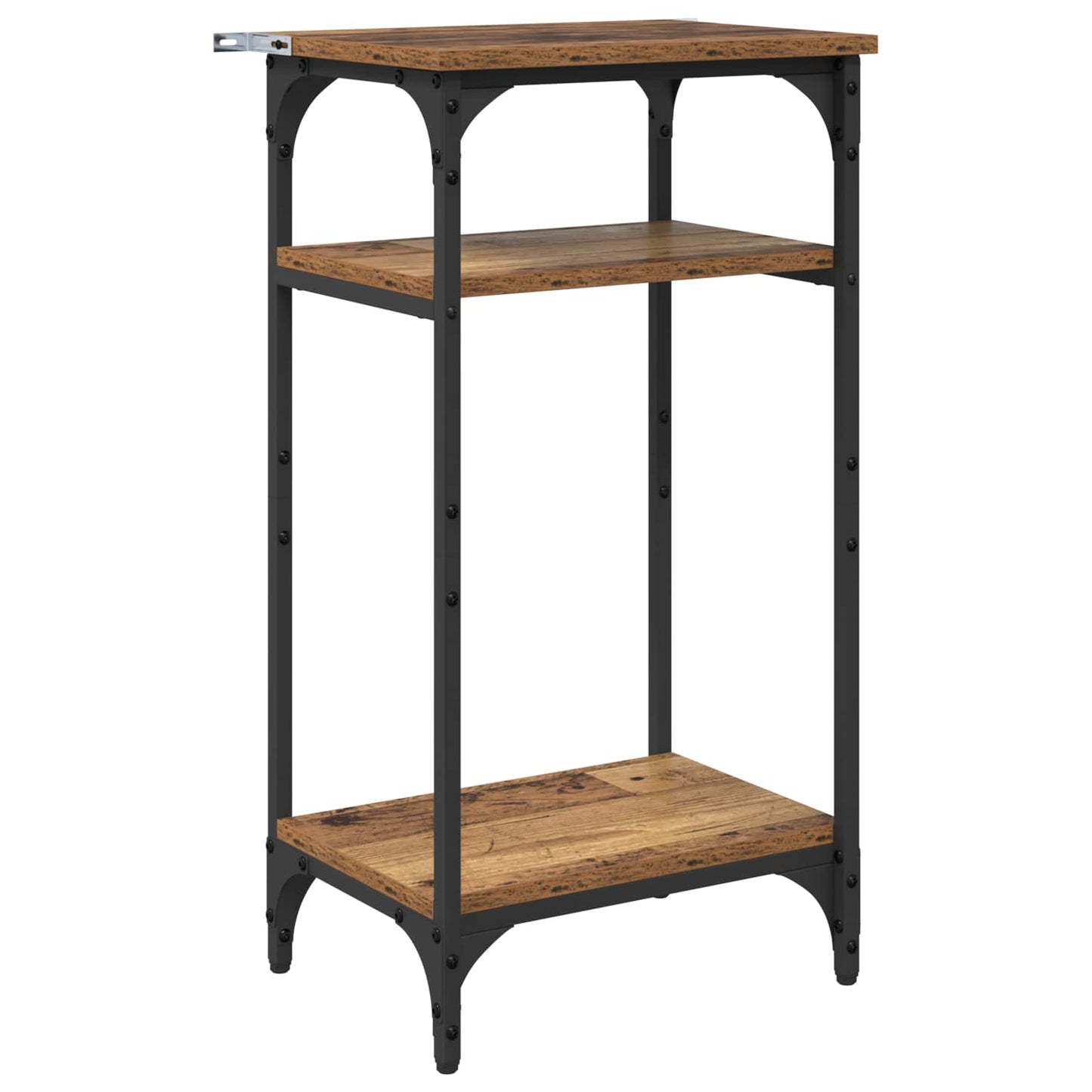 Sidetabell med hylle Gamle tre 40 x 30 x 75 cm Konstruert tre