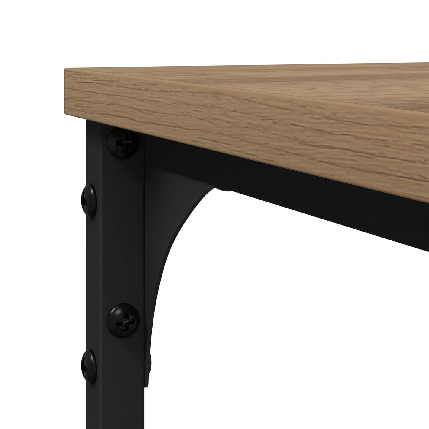 Sidetabell med hylle Artisan Eik 50 x 35 x 52 cm Konstruert tre