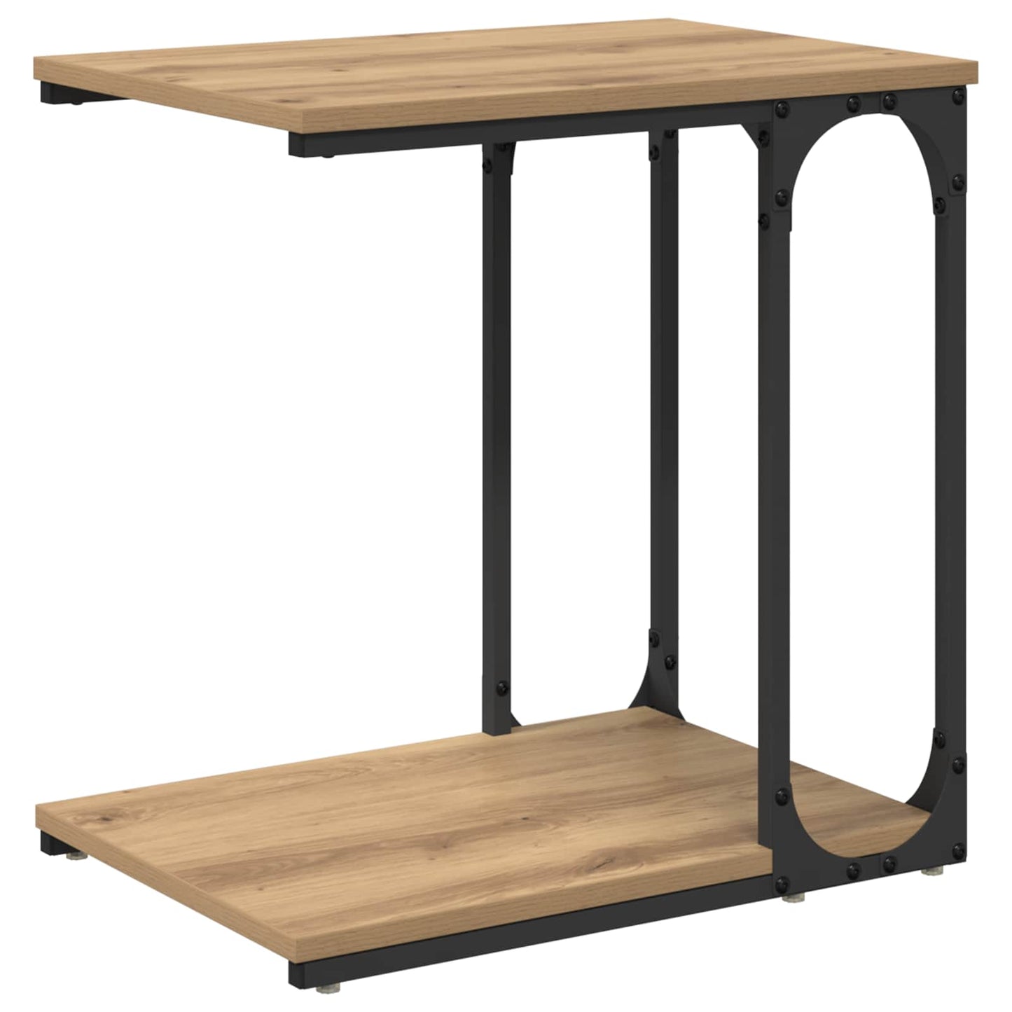 Sidetabell med hylle Artisan Eik 50 x 35 x 52 cm Konstruert tre