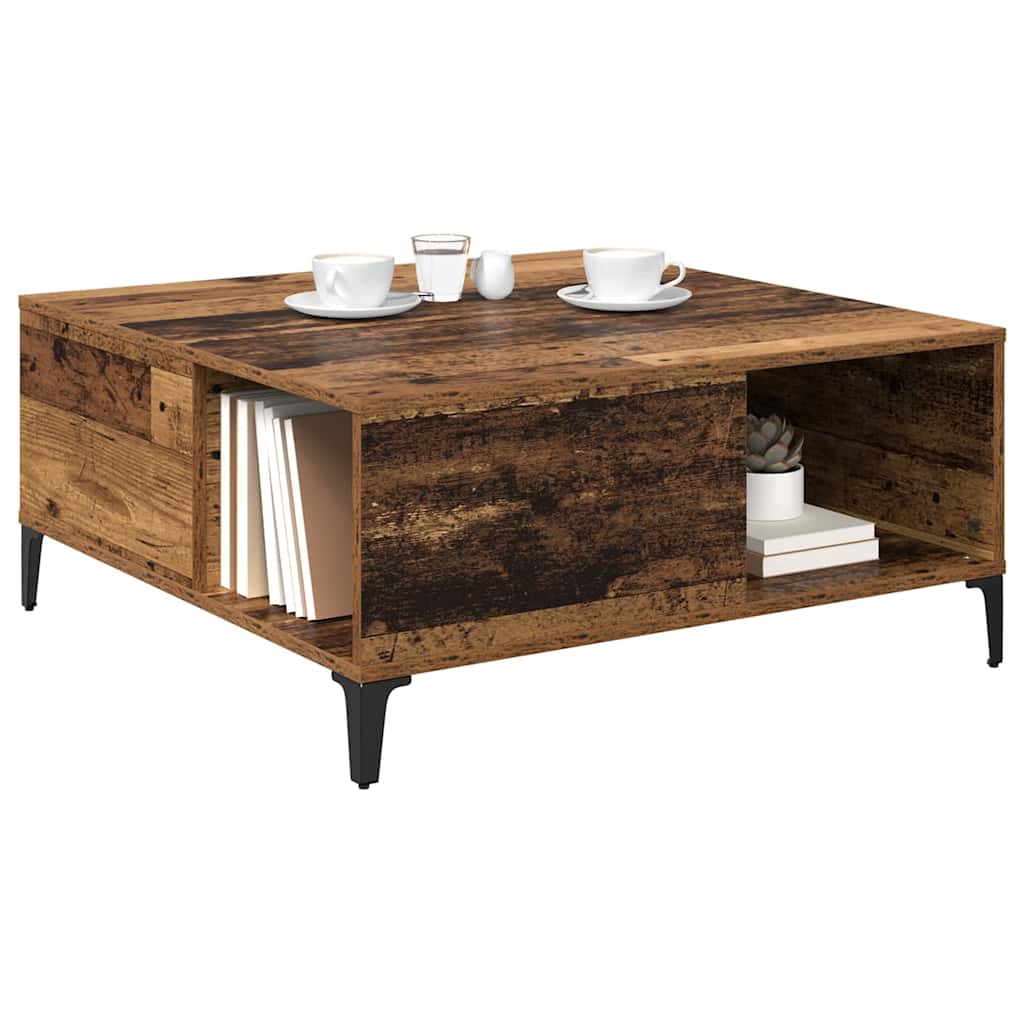 Kaffebord Gamle tre 80 x 80 x 36,5 cm Konstruert tre