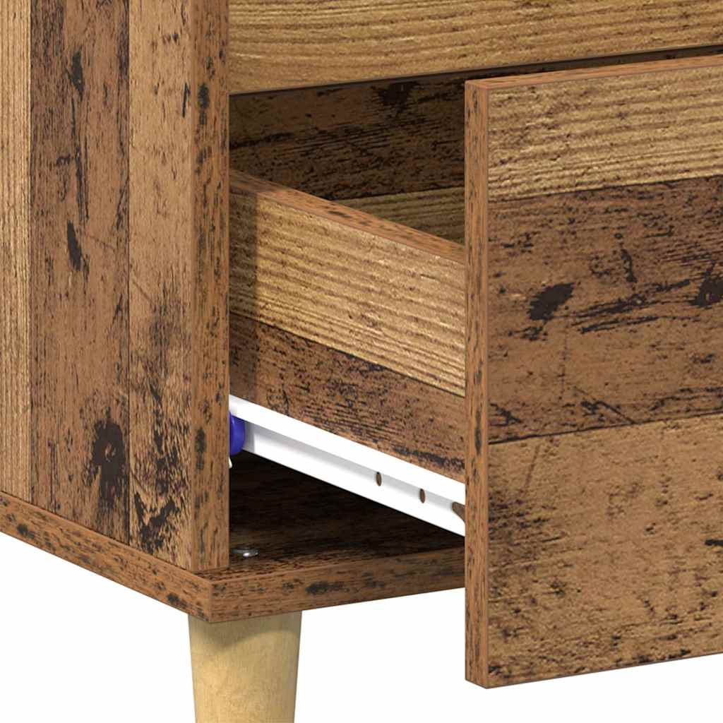 Kaffebord med skuff Gamle tre 90 x 50 x 35 cm Konstruert tre
