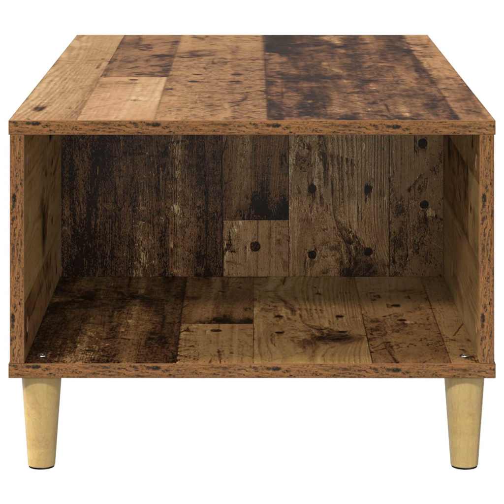 Kaffebord med skuff Gamle tre 90 x 50 x 35 cm Konstruert tre
