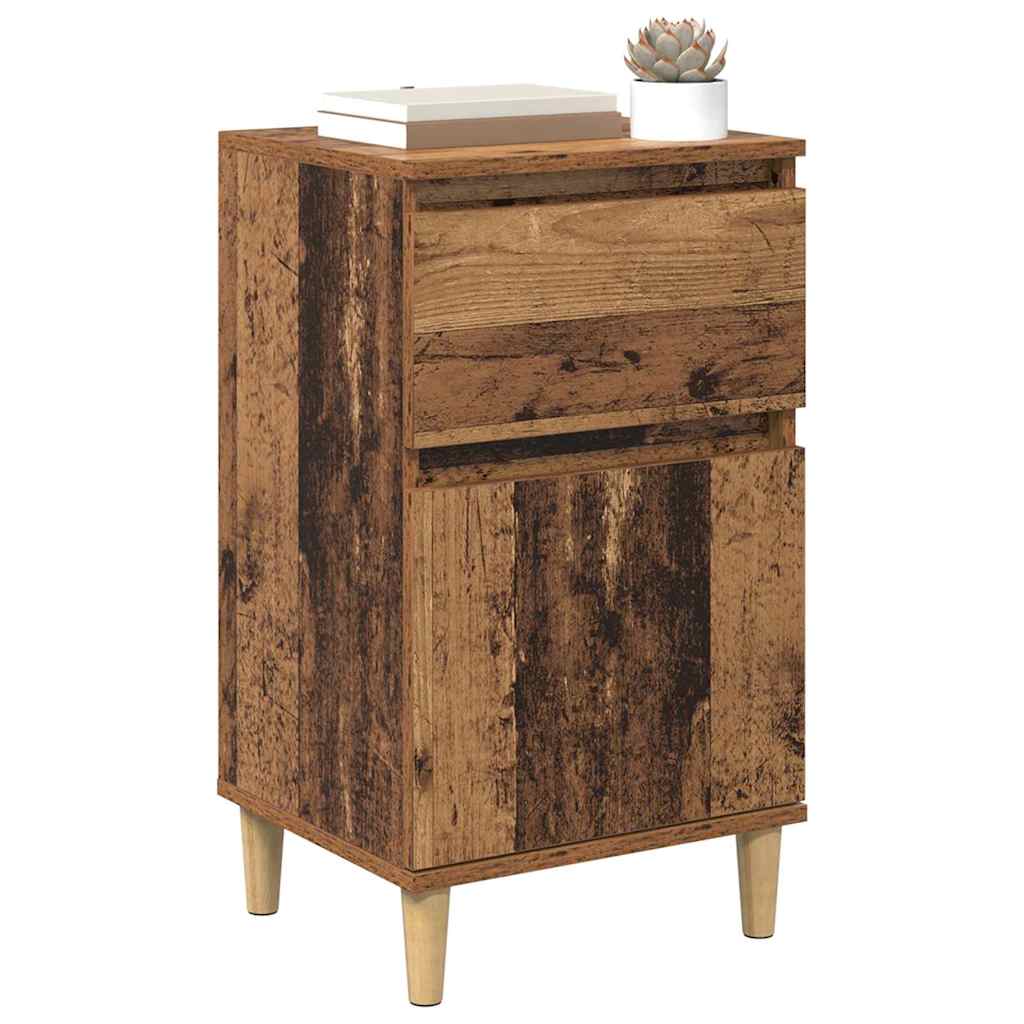 Nattbordskap Gammelt tre 40 x 35 x 70 cm Konstruert tre