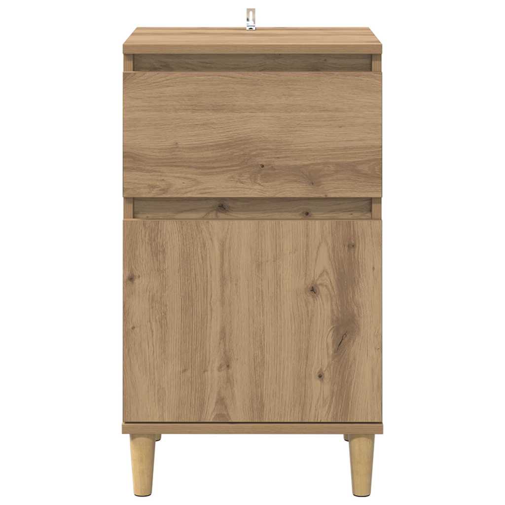 Nattbordskap 2 pcs Artisan Eik 40 x 35 x 70 cm Konstruert tre