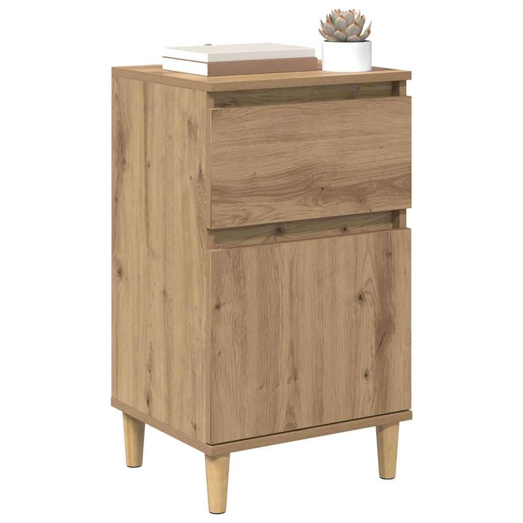 Nattbordskap 2 pcs Artisan Eik 40 x 35 x 70 cm Konstruert tre