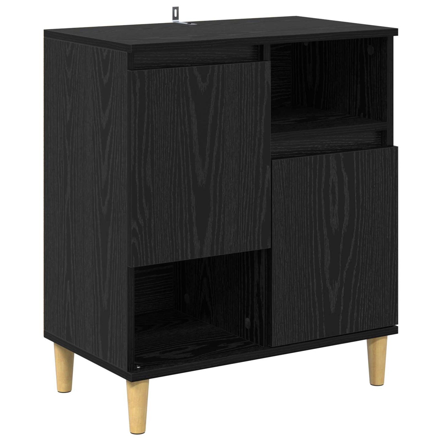 Serviesskap Svart eik 35 x 60 x 70 cm Konstruert tre