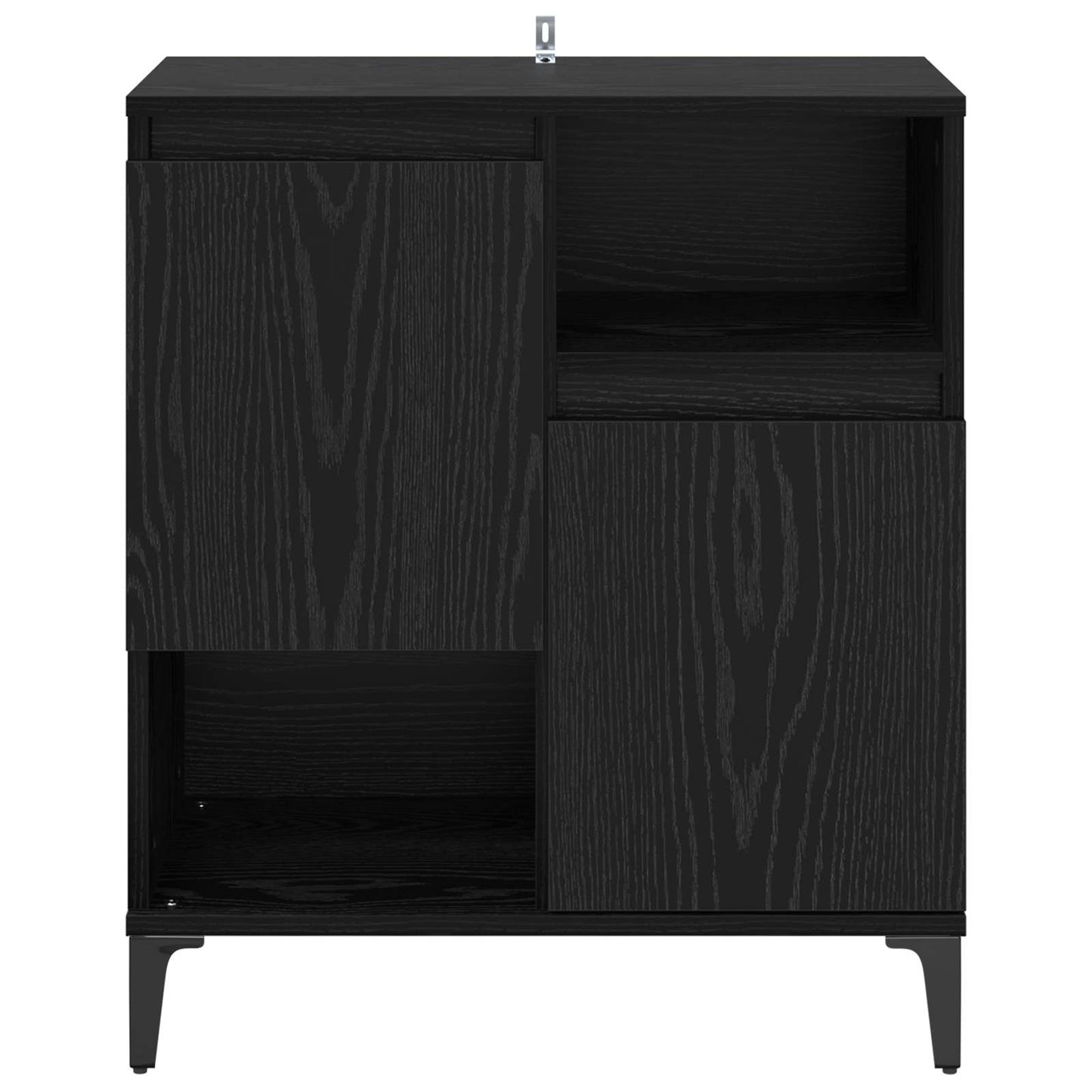 Serviesskap Svart Eik 60 x 35 x 70 cm Konstruert tre