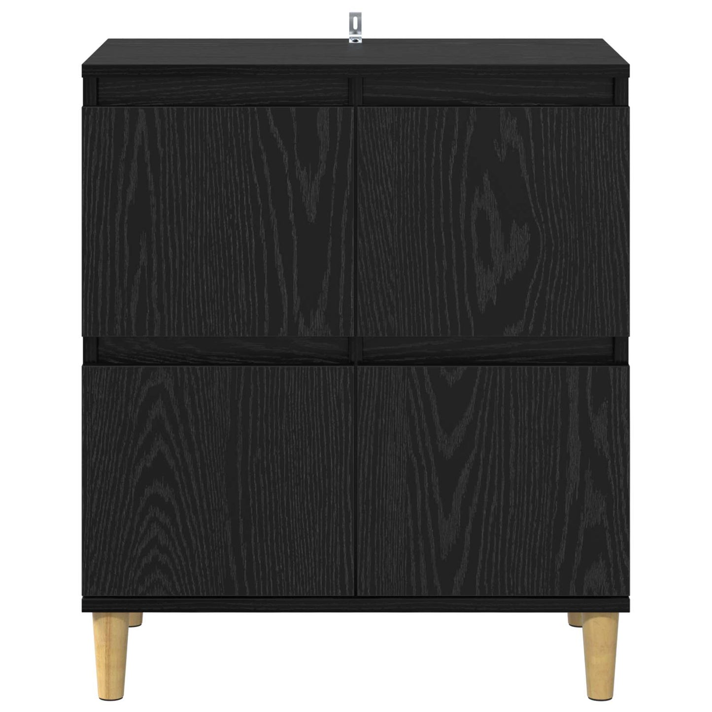 Serviesskap Svart Eik 60 x 35 x 70 cm Konstruert tre