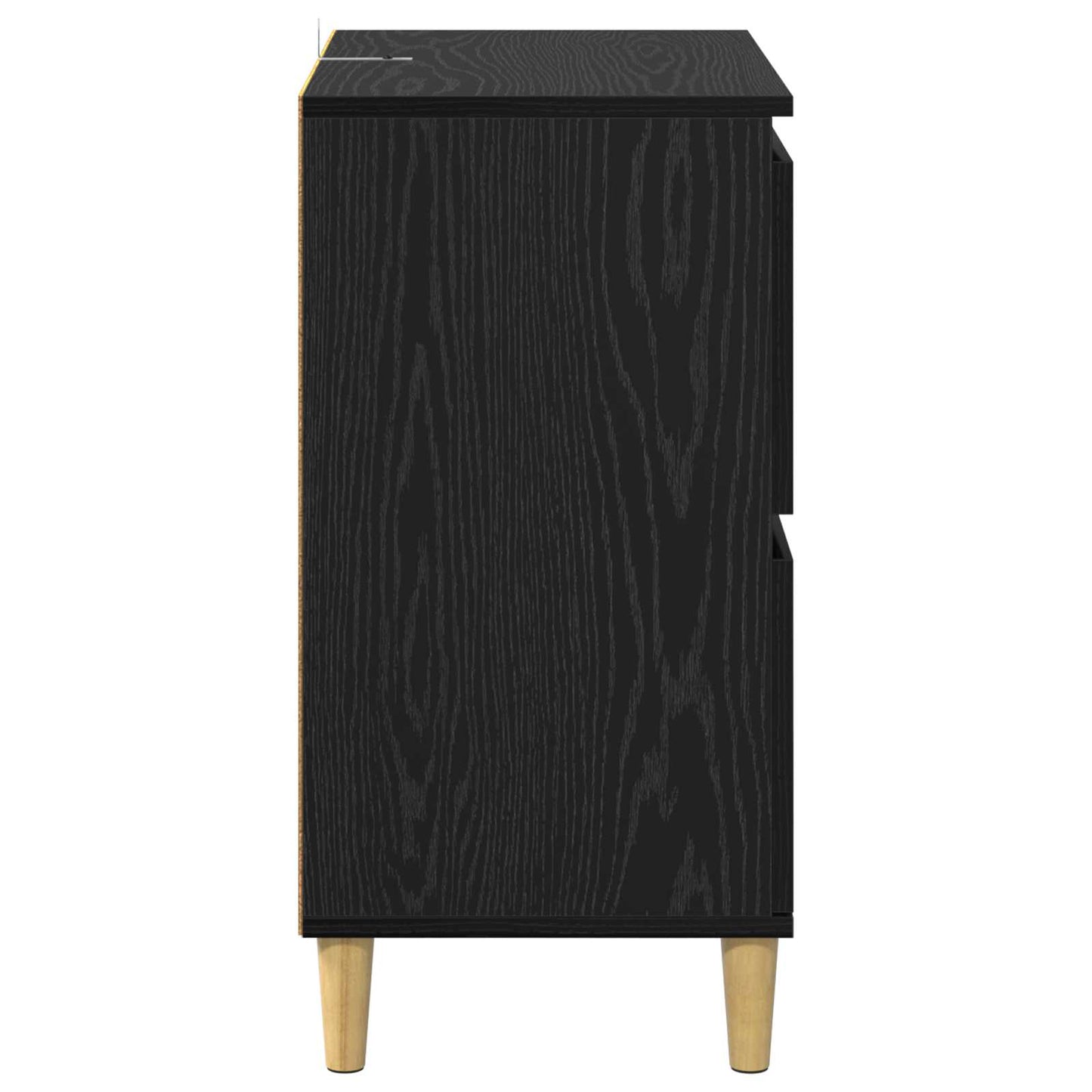 Serviesskap Svart Eik 60 x 35 x 70 cm Konstruert tre