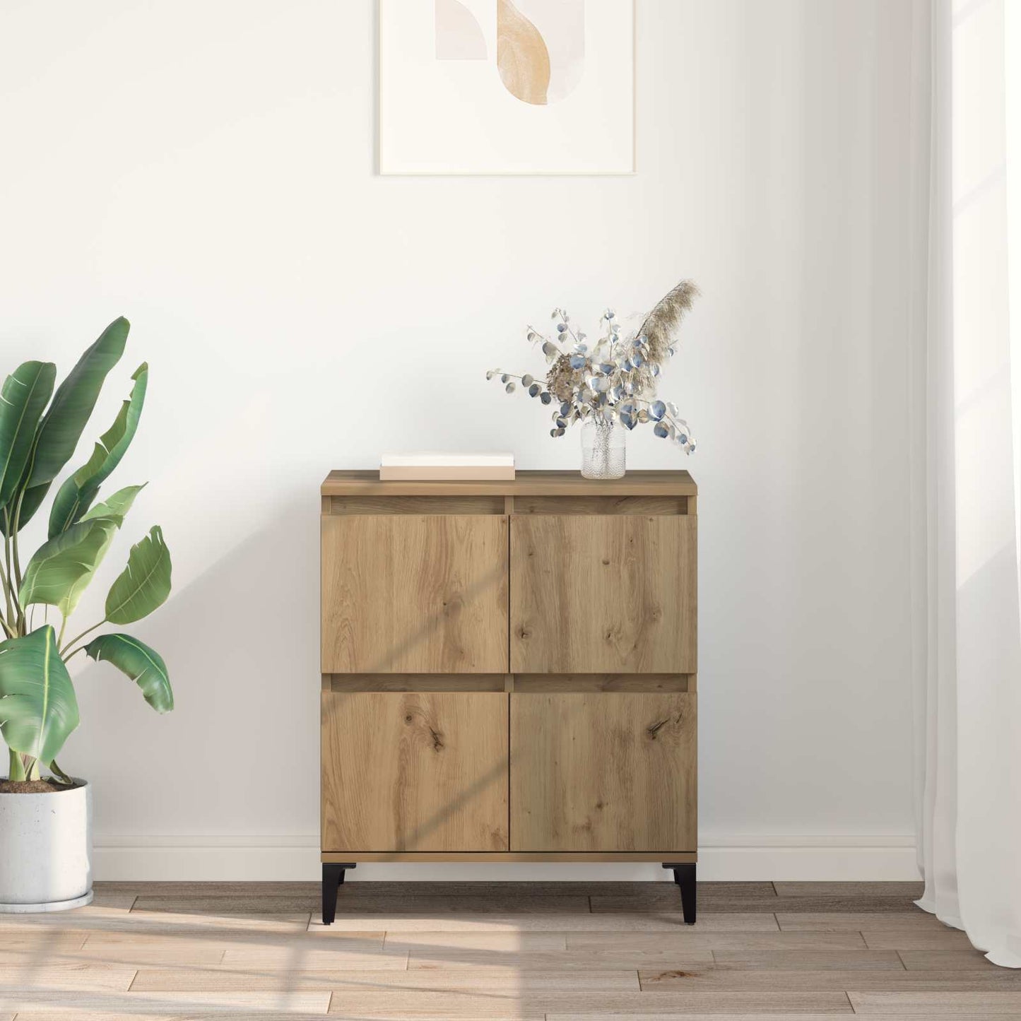 Serviesskap Artisan Eik 60 x 35 x 70 cm Ingeniørtre og jern