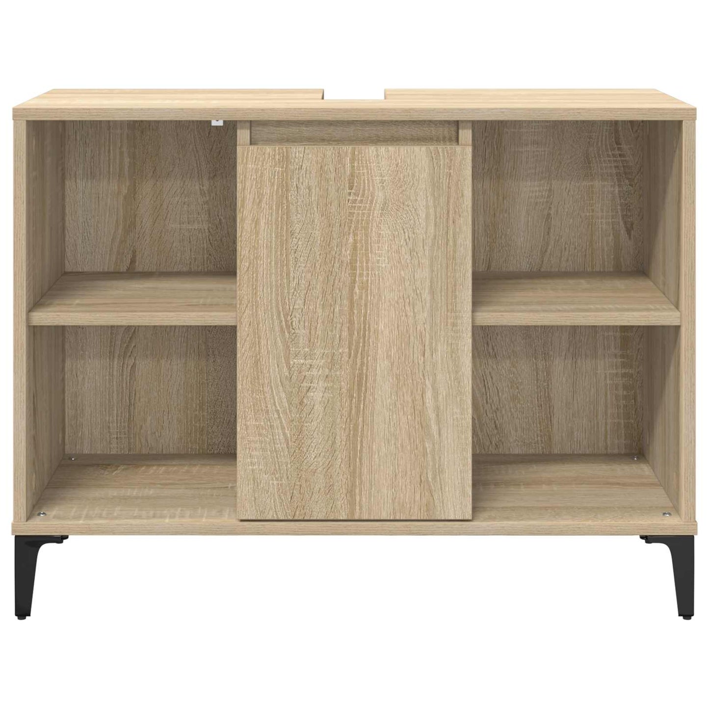 Vaskeskap Sonoma eik 80 x 33 x 60 cm Ingeniørtre og jern