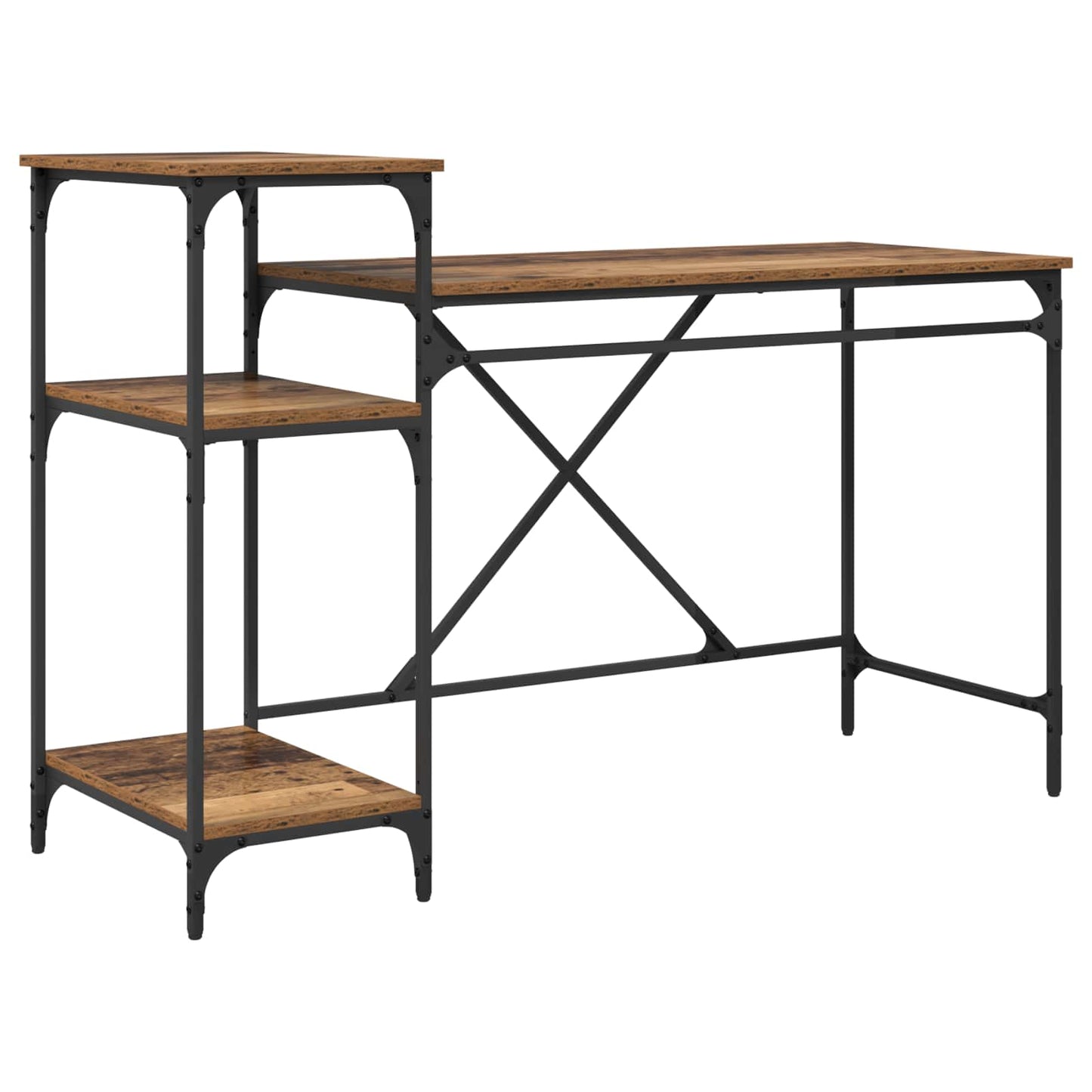 Skrivebord Gamle tre 135 x 50 x 90 cm Konstruert tre