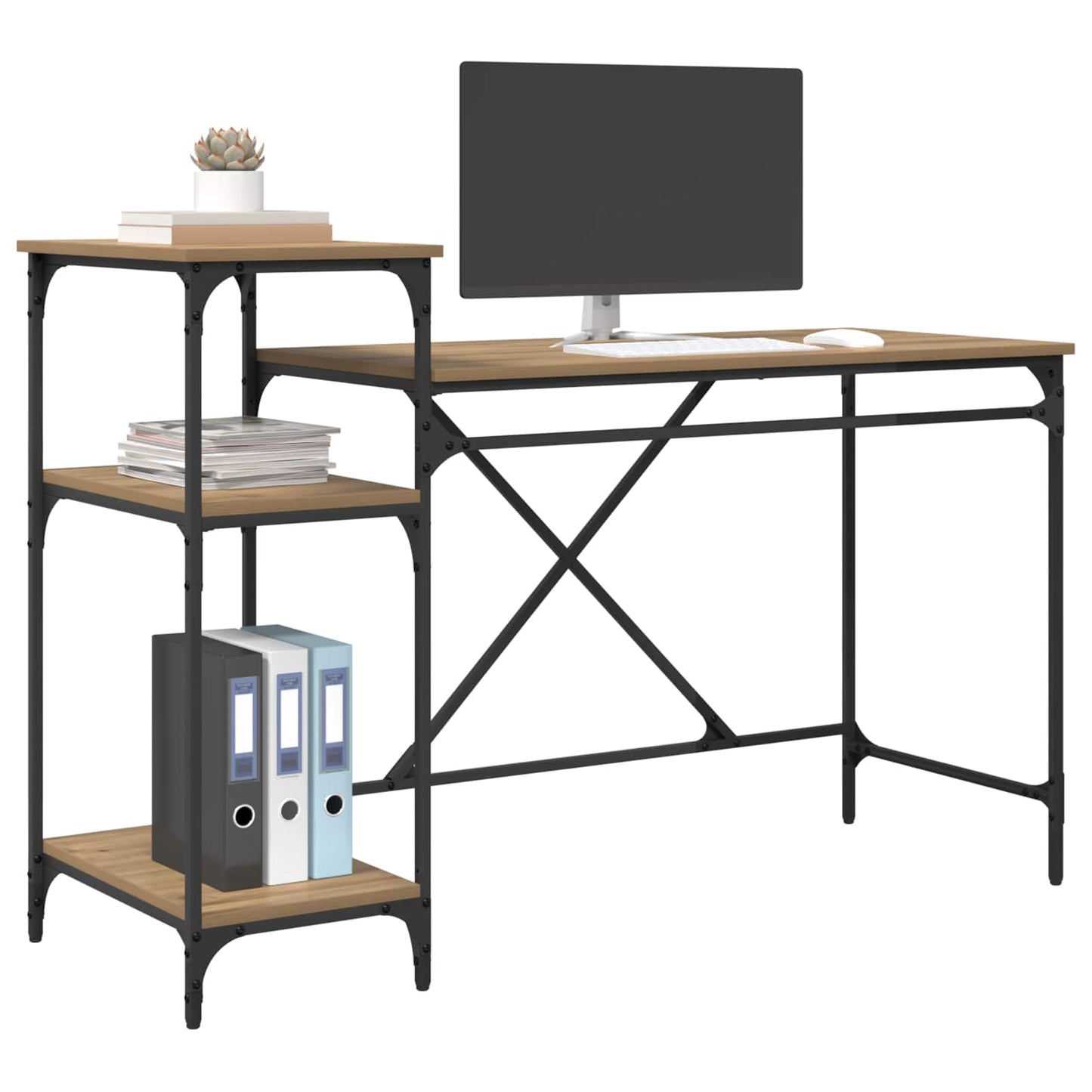 Skrivebord Artisan Eik Konstruert tre 135 x 50 x 90 cm