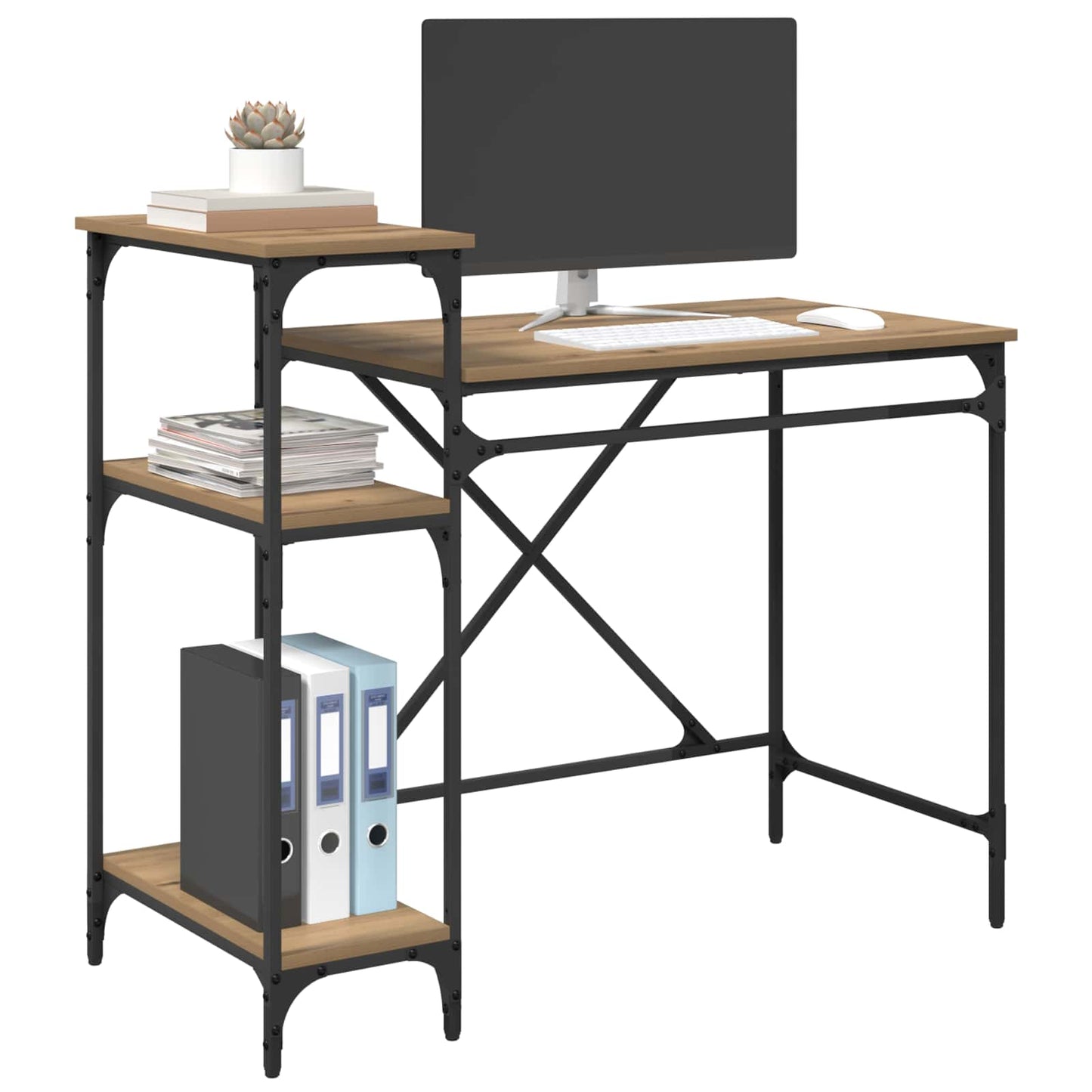 Skrivebord Artisan Eik Konstruert tre 105 x 50 x 90 cm